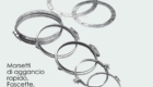 Morsetti collari fascette flange per connessione tubi