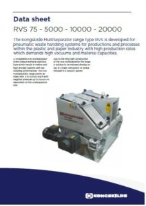 Separatori rotativi per scarico aria-rifili mod. RVS 5000 10000 20000 PDF