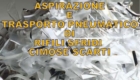 Aspirazione e trasporto pneumatico di rifili, sfridi, cimose, scarti