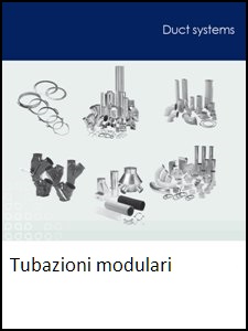 Brochure componenti di tubazione rapida modulare per trasporto pneumatico e ventilazione industriale