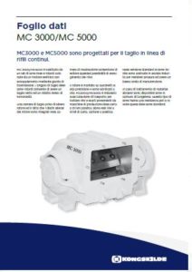 Multicutter in linea per rifili mod. MC3000 MC5000 PDF