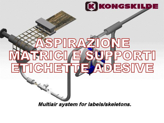Aspirazione matrici e supporti di etichette adesive