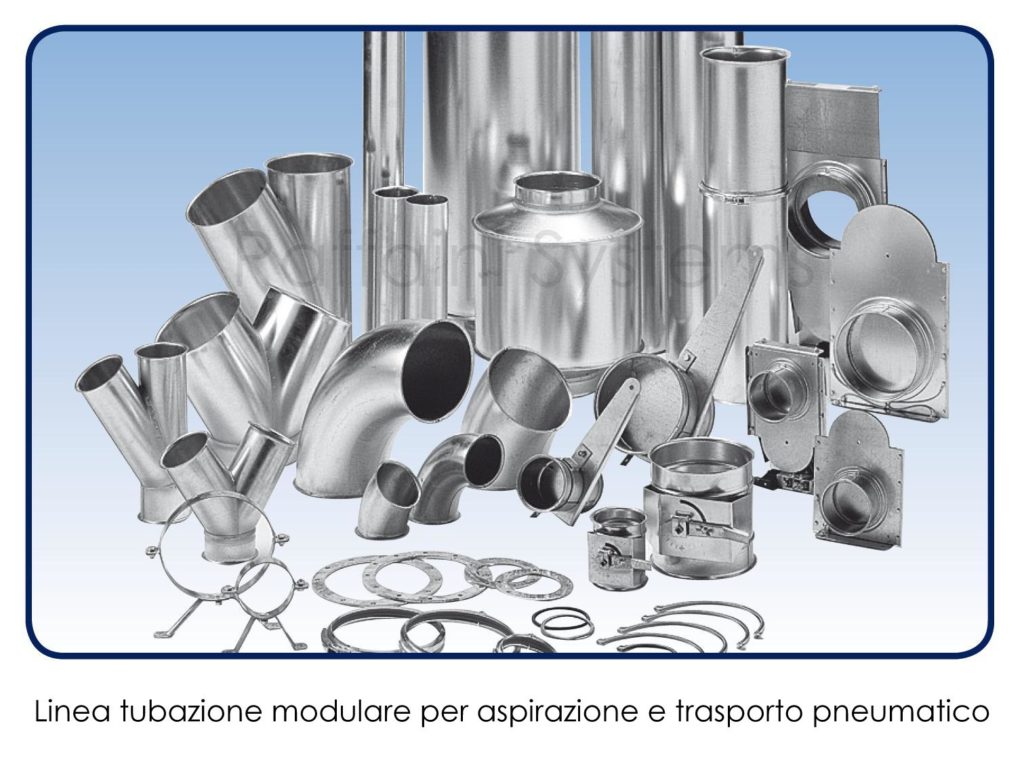 Linea tubazione modulare galvanizzata