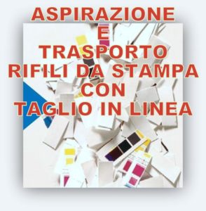 Aspirazione e trasporto rifili da stampa con taglio in linea