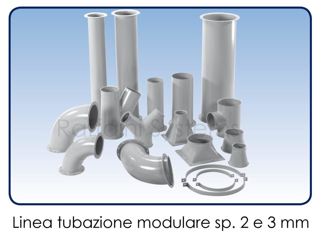 Linea modulare tubi a spessore 2 e 3 mm