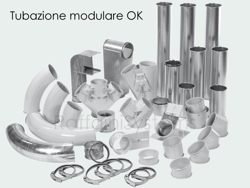 Tubazione OK modulare rapida per trasporto pneumatico